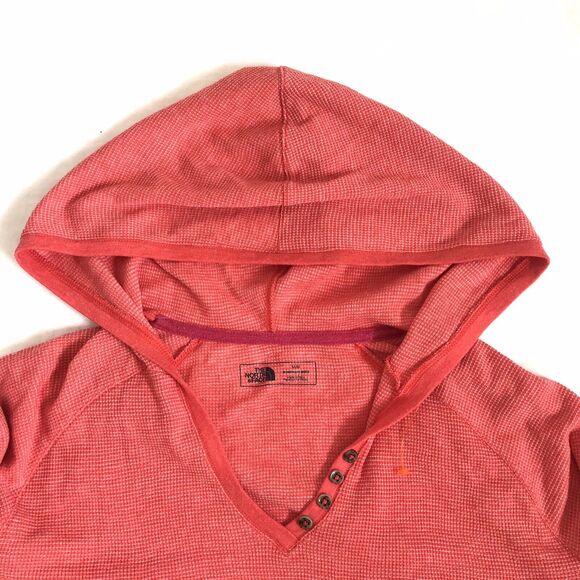 The North Face Women’s Thermal Waffle Knit Hooded Jersey Top Undershirt - Picture 4 of 12